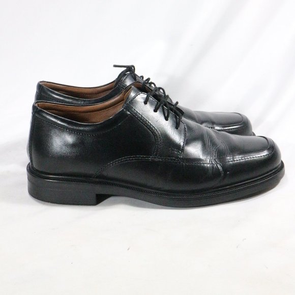 GEORGE Chad Black leather Narrow Width Oxfords - Picture 6 of 12